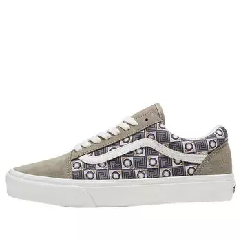 Кроссовки old skool geo trek 'olive white' Vans, зеленый