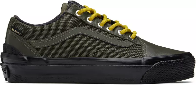 Кроссовки Old Skool Gore-Tex цвета хаки премиум Vans