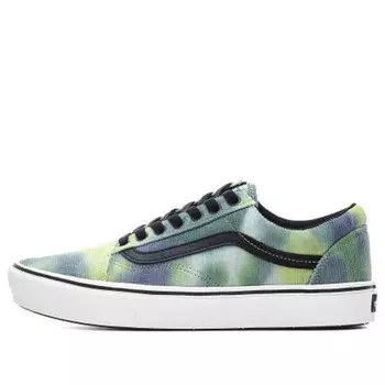 Кроссовки old skool green/white/purple Vans, зеленый