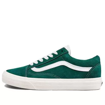 Кроссовки old skool green/white Vans, белый