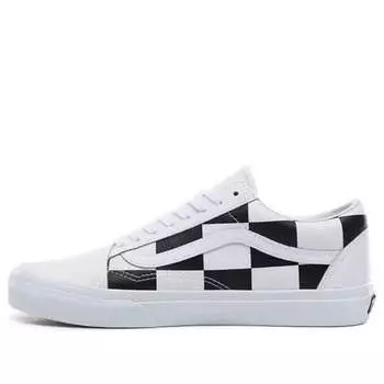Кроссовки old skool 'leather check' Vans, черный