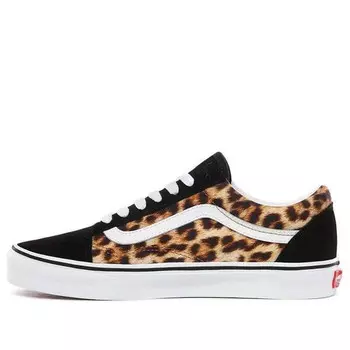 Кроссовки old skool 'leopard' Vans, черный