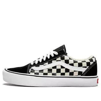 Кроссовки old skool lite 'checkerboard' Vans, черный