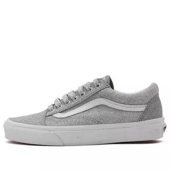 Кроссовки old skool lurex glitter 'silver' Vans, серебряный