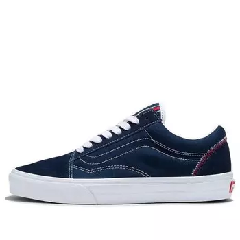 Кроссовки old skool 'navy white' Vans, синий