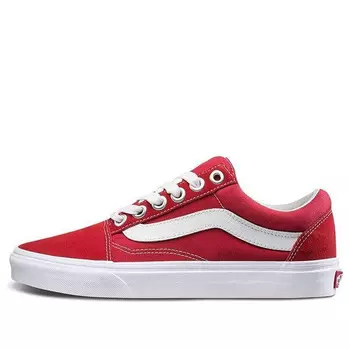 Кроссовки old skool os shoes 'racing red' Vans, красный