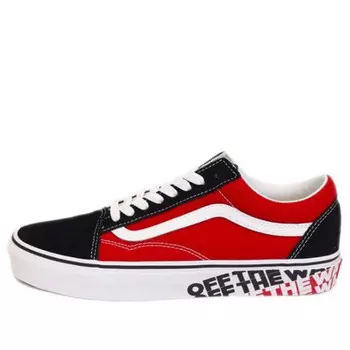 Кроссовки old skool 'otw sidewall' Vans, красный