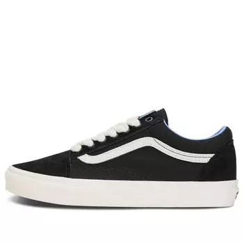 Кроссовки old skool 'oversized lace - black light blue' Vans, черный