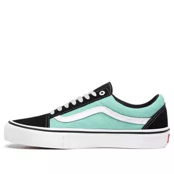 Кроссовки old skool pro 'black green' Vans, черный
