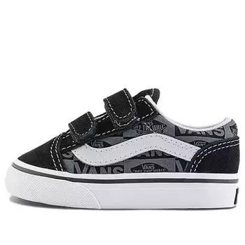 Кроссовки old skool skate shoes 'black white grey' Vans, черный