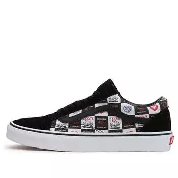 Кроссовки old skool skate shoes black/white Vans, черный