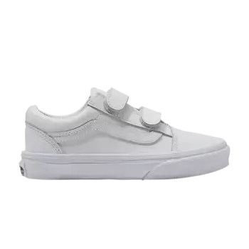 Кроссовки Old Skool V Classic Tumble Kids, цвет White Mono