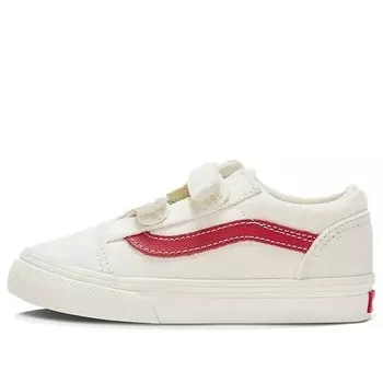 Кроссовки old skool v retro low tops skateboarding shoes white Vans, белый