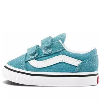 Кроссовки old skool v td green Vans, зеленый