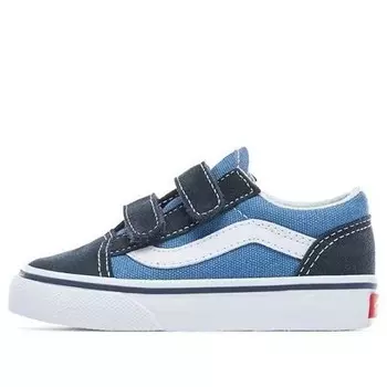 Кроссовки old skool v toddler 'navy' Vans, синий