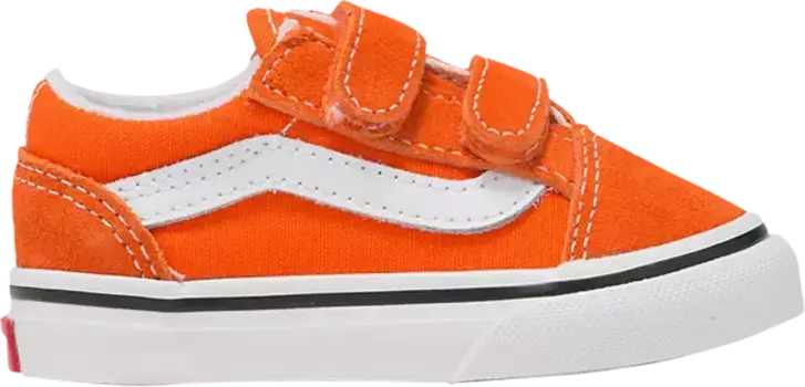 Кроссовки Old Skool V Toddler 'Red Orange', оранжевый