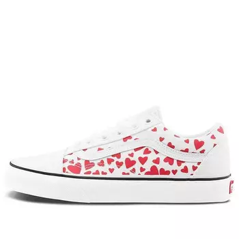 Кроссовки old skool 'valentine hearts' Vans, белый