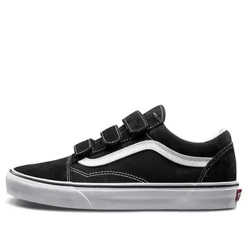 Кроссовки old skool velcro 'suede' Vans, черный
