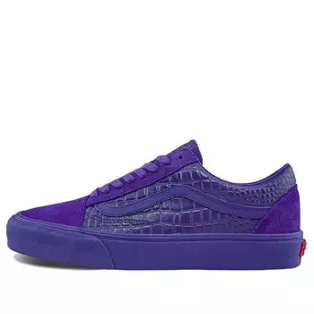 Кроссовки old skool vlt lx 'croc skin - deep blue' Vans, фиолетовый