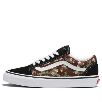 Кроссовки old skool wallflower floral 'black brown' Vans, черный