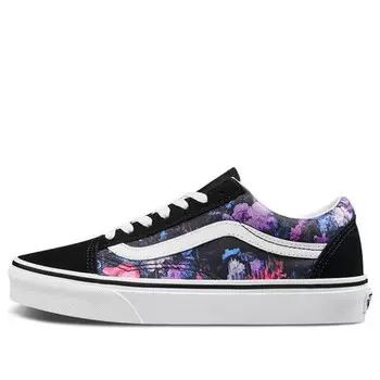 Кроссовки old skool 'warped floral' Vans, черный