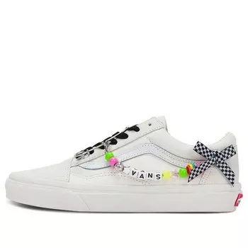 Кроссовки old skool 'white black' Vans, белый