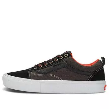 Кроссовки old skool x spitfire skate shoes 'black red flame' Vans, черный
