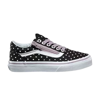 Кроссовки Old Skool Zip Kids Vans, черный