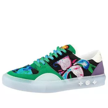 Кроссовки ollie sneakers 'green paint style' Louis Vuitton, зеленый