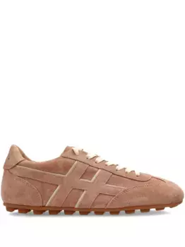 Кроссовки Olympia H-detail из кожи Hogan, коричневый