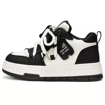 Кроссовки OMS Lifestyle Shoes Women's Mid-top, цвет Panda Black