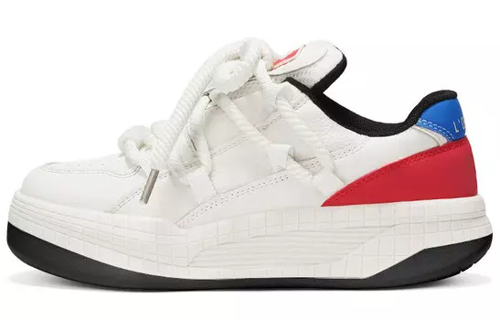 Кроссовки OMS Skateboarding Shoes Women's Low-top, белый/черный