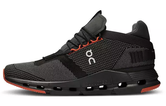 Кроссовки On Cloudnova Lifestyle Shoes Men Low-top Orange, черный