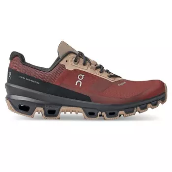 Кроссовки On Cloudventure Waterproof, красно-коричневый/бежевый
