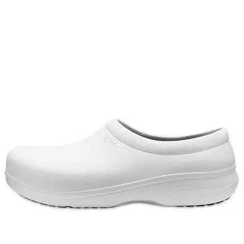 Кроссовки on the clock work slip-on 'white' Crocs, белый