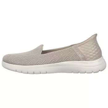Кроссовки On-The-GO Flex Lifestyle женские с низким верхом серо-коричневые Skechers