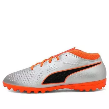Кроссовки one 4 syn tt 'silver orange black' Puma, серебряный