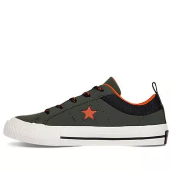 Кроссовки one star green Converse, зеленый