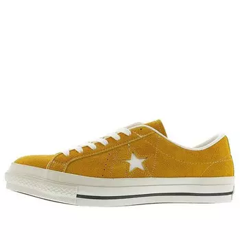 Кроссовки one star j suede low running shoes yellow/white Converse, желтый