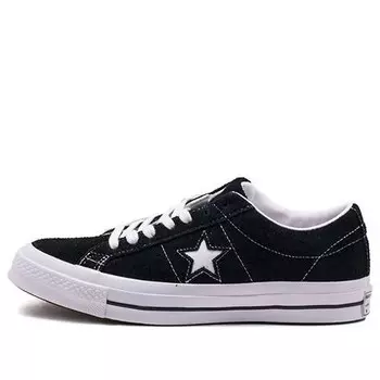 Кроссовки one star low 'black suede' Converse, черный