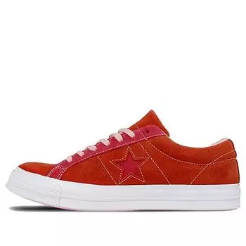 Кроссовки one star low 'enamel red' Converse, красный