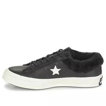 Кроссовки one star low street warmer 'black' Converse, черный