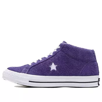 Кроссовки one star mid 'purple fuzz' Converse, фиолетовый