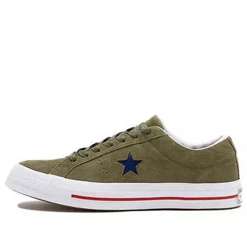 Кроссовки one star non-slip wear-resistant casual skateboarding shoes green Converse, зеленый