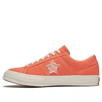 Кроссовки one star ox turf orange Converse, оранжевый