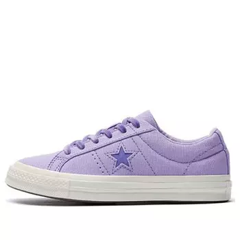 Кроссовки one star ox washed lilac Converse, фиолетовый