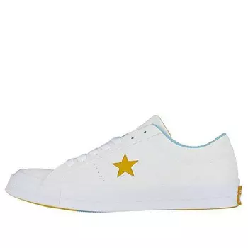 Кроссовки one star ox 'white mineral yellow' Converse, белый