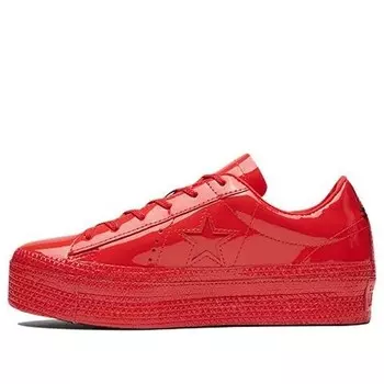 Кроссовки one star platform ox 'cherry red' Converse, красный