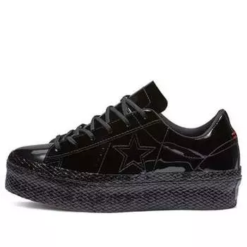 Кроссовки one star platform ox 'patent black' Converse, черный