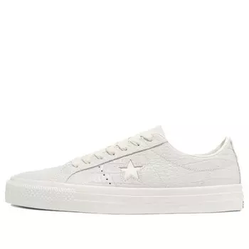 Кроссовки one star pro low 'croc emboss - egret' Converse, белый